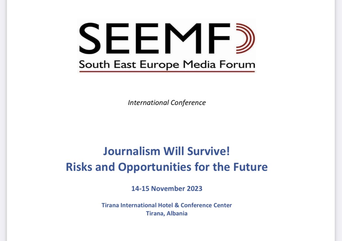 Heading to #Tirana to discuss at #SEEMF2023 about #science #journalism and the coverage of #climate #change, and to illustrate the <a href="/frontiers_media/">FRONTIERS</a> project funded by the <a href="/ERC_Research/">European Research Council (ERC)</a> Science Journalism Initiative. <a href="/cesjethics/">CESJ</a>