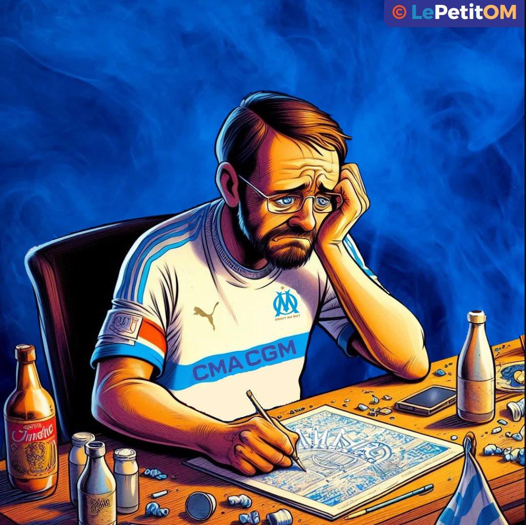 LePetitOM's tweet photo. 🔵⚪️ | Être supporter de l'OM depuis 1 an, chronologie d'une année éprouvante 😩

🔹 1er Novembre 2022 : l'OM mène à la mi temps face à Tottenham et est virtuellement qualifié pour les 8eme de LDC. Mais Lenglet égalise à la 54eme. Les joueurs, qualifiés en Europa League se ruent malgré tout à l'attaque car ils n'ont pas eu de consignes. A la 87ème, Kolasinac rate une tête à bout portant. 95ème minute, sur une dernière offensive olympienne, Tottenham contre, marque par Höjbjerg et sort l'OM de toute compétition européenne.

🔹1 Mars 2023 : après avoir sorti Rennes chez eux, et surtout Paris au Vélodrome dans un match très qualitatif, l'OM reçoit Annecy (Ligue 2) en 1/4 de coupe  de France. Veretout ouvre le score mais les olympiens s'endorment en seconde, se font reprendre et même passé devant. Les phocéens touchent 2 fois les poteaux et Sanchez rate un péno, Mughe égalise à la dernière seconde. Lopez sort le premier pénalty, mais Tavares puis Balerdi rate les leurs, l'OM est éliminé.

🔹 6 Mai 2023 : 34ème journée de Ligue 1, l'OM est 2ème de Ligue et maitre de son destin. Les Olympiens se déplacent à Lens et font une grosse entame match. L'arbitrage de Turpin est catastrophique, notamment sur un but refusé à Sanchez. Lens gagne 2-1 et l'OM perd 4 matchs sur les 5 derniers de la saison et finira 3ème de Ligue 1.

🔹 1er Juin 2023 : Longoria et Tudor annonce le départ du coach croate pour "raisons personnelles et professionnelles". L'entraineur déclarera : " Une année ici, c'est comme travailler ailleurs 2 ou 3 ans ailleurs. " 

🔹 18 Juin 2023 : l'OM aimerait convaincre Marcelo Gallardo de devenir le coach du club. Celui ci montre peu d'entrain pour venir et refuse finalement. La reprise est fixée au 3 juillet.

🔹 19 Juin 2023 : le club olympien approche Paulo Fonseca, mais le lillois malgré son intérêt refuse devant une direction qui ferme la porte sachant qui lui reste un an de contrat.

🔹 23 Juin 2023 : l'OM officialise l'arrivée de Marcelino alors que Javier Ribalta militait pour Fabio Grosso lui aussi contacté. Le technicien espagnol n'arrivera que pourtant le 3 juillet sur Marseille, le jour de la reprise.

🔹 15 Aout 2023 : les marseillais reçoivent le Pana après avoir perdu 1-0 en Grèce dans un match terne. près une excellente mi temps, ils mènent 2-0. L'arbitre refusent incroyablement 2 buts avec l'aide de la VAR et accorde un penalty à la 99eme minute aux Grecs qui arrachent la prolongation. Lors des penaltys, Guendouzi rate sa tentative, l'OM sort prématurément de la LDC.

🔹 1er Septembre 2023 : l'OM boucle son #MercatOM qui semble séduisant, 9 arrivées pour 14 départs, avec un effectif qui a beaucoup bougé ce qui commence à inquiéter une partie des supporters.

🔹17 Septembre 2023 : au delà de élimination en LDC, le début de saison est très compliqué dans le contenu sur le terrain. L'OM laisse échapper 4 points à Metz et Nantes pourtant en supériorité numérique. Puis enchaine avec un match horrible dans le contenu face à Toulouse à domicile (0-0).
 
🔹 18 Septembre 2023 : lors d'une réunion entre les membres du directoire et les représentants des supporters, le ton monte et les dirigeants accusent les représentants de menaces. Ces derniers reprochent la hausse des abonnements, la gestion du centre de formation et de l'équipe féminine à Pablo Longoria.

🔹 20 Septembre 2023 : dans ce climat austère, Marcelino stoppe son engagement avec le club et s'en va. Le doute plane sur la suite pour les autres dirigeants qui ont porté plainte suite à la réunion survenue 2 jours plus tôt. 

🔹 27 Septembre 2023 : dans un contexte très difficile, l'OM nomme Gennaro Gattuso comme entraineur de l'équipe olympienne après que celui ci ait été fortement courtisé par Lyon qui lui préférera finalement Fabio Grosso quelques semaines avant. 

🔹 11 et 17 Octobre 2023 : Javier Ribalta en retrait depuis la réunion du 18 septembre part à son tour. Il est suivi par David Friio 1 semaine plus tard. L'OM a perdu son directeur du football et son directeur sportif.

🔹 29 Octobre 2023 : le Vélodrome est rempli de 60 000 personnes pour OM-LYON lorsque des pseudos  supporters attaque le car des joueurs lyonnais qui était resté bloqué de longues minutes proche du stade. Fabio Grosso est blessé, à deux doigts de perdre un oeil, le match est finalement reporté avec des milliers de personnes ayant fait le déplacement pour rien en pleines vacances scolaires.

🔹 12 Novembre 2023 : après un match insipide face à Lille la semaine précédente, l'OM sort une nouvelle prestation décevante notamment offensivement contre Lens et perd 1-0 à quelques minutes de la fin du match. Les Olympiens sont 10ème de Ligue 1 .

🔹 A venir 21 Novembre 2023 : la Ligue a reprogrammé le match OM-LYON le 6 décembre, mais Lyon a fait appel et veut que le match ne se joue pas à Marseille. L'appel sera étudié le e 21 novembre.

🤒 Qui peut vivre ça sérieusement ??

🤔 Quelles solutions pour remonter la pente ?