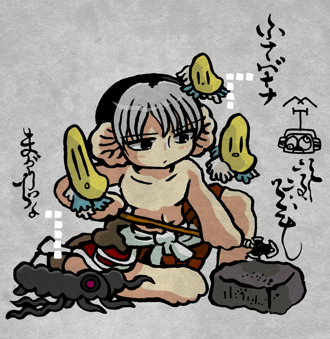 @HakkyouClubRobo 茨木童子とふさばなな・まがりっちょ 