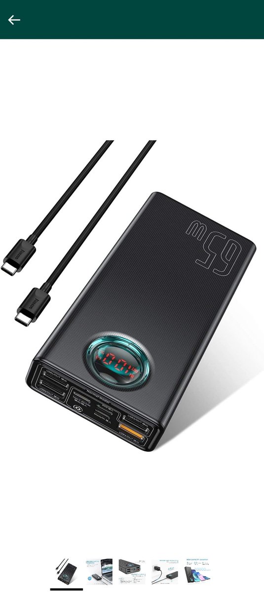 Portable laptop charger crazy deal 40% off reg price $100 now $59 that's 40% off crazy

amzn.to/3QCXmQf