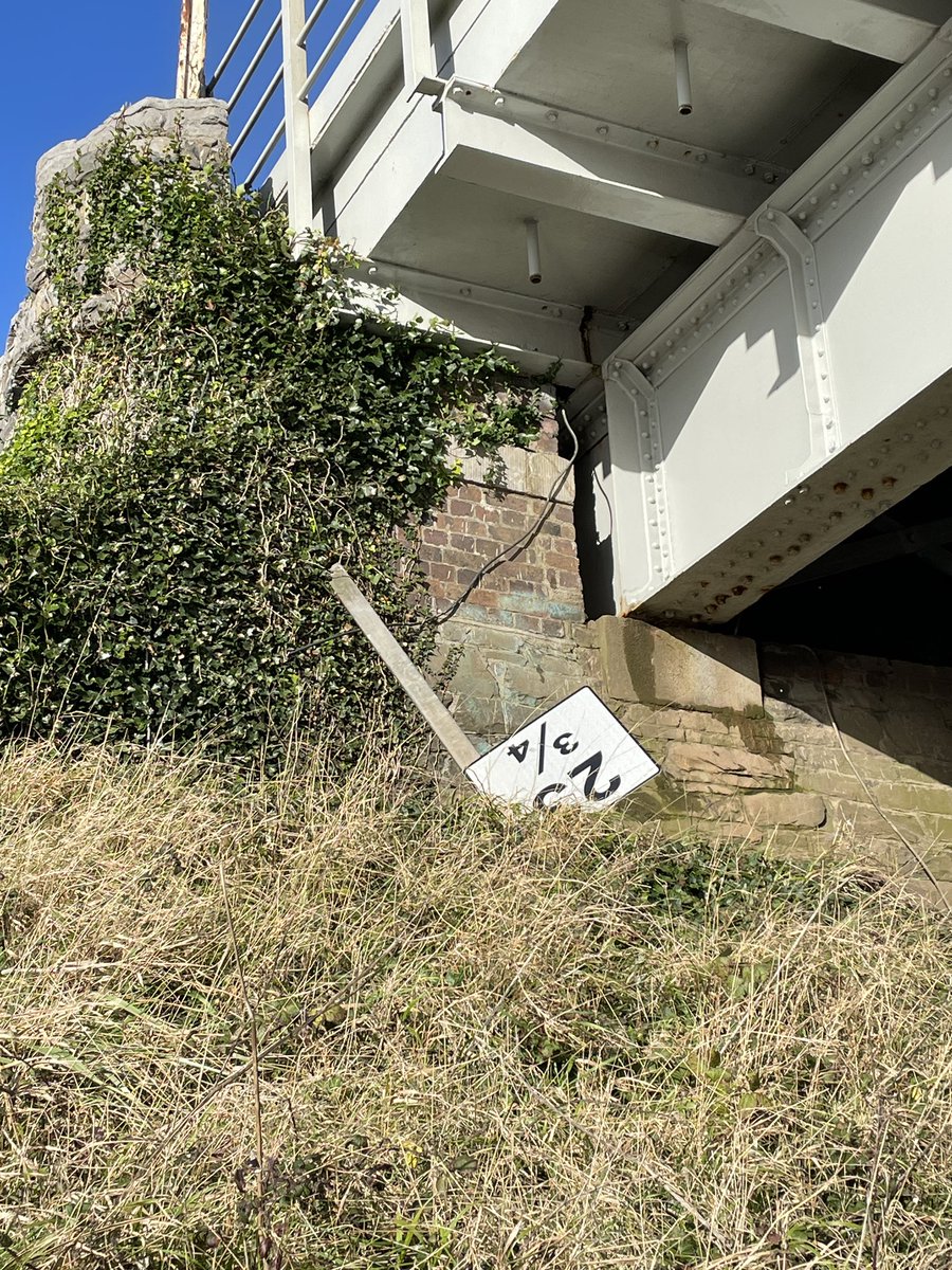malachi_shanks's tweet photo. @IrishRail One of your signs came down in the storm, it could fall further and injure someone @ Gormanston bridge beside Delvin river https://t.co/0vjvZsPXnF