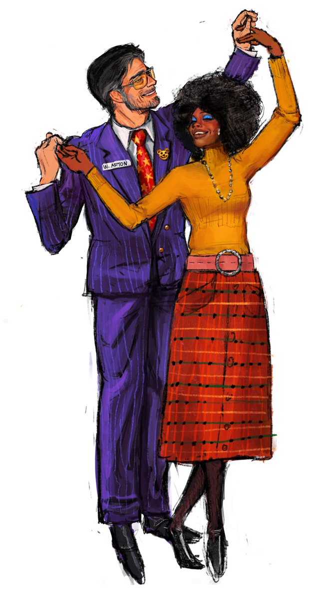 my William Afton and Mrs. Afton designs #fnaf #art #fnaffanart