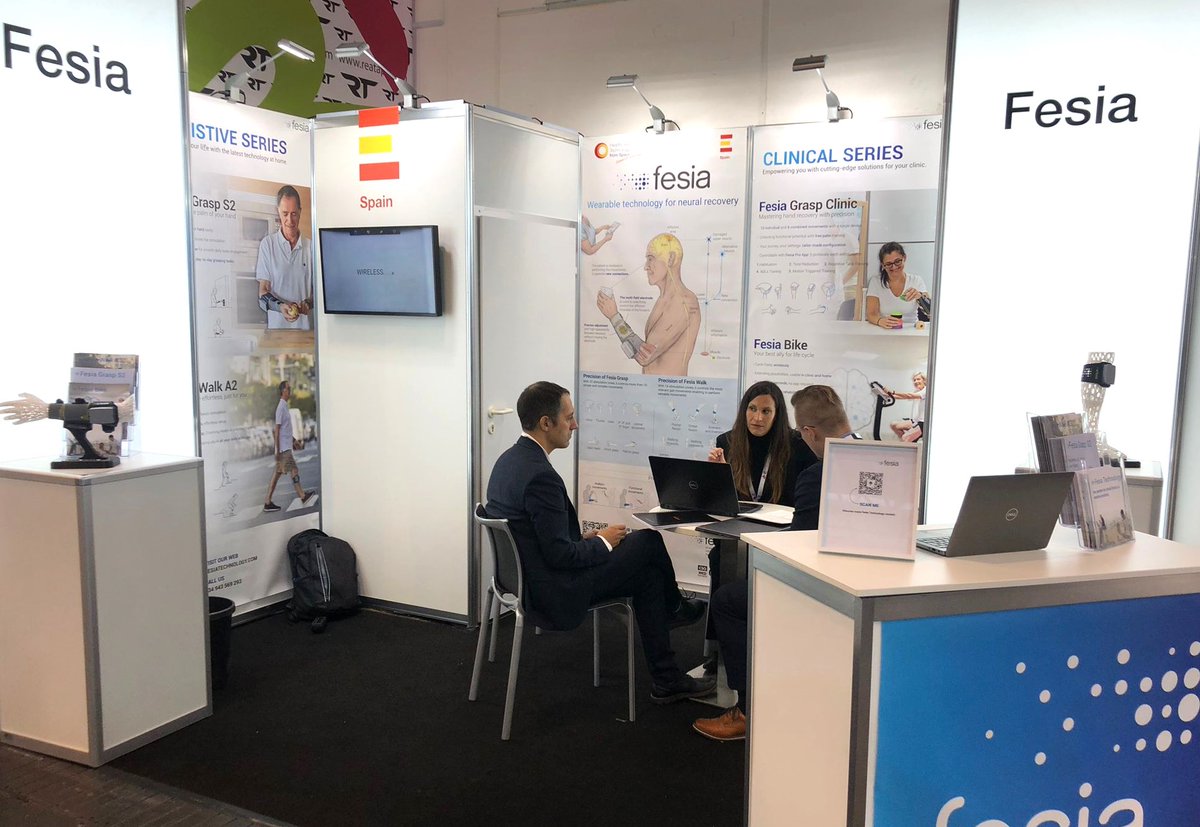 👋 Greetings from MEDICA 2023! 👋

📢 The first day at the World Forum for Medicine was a success! Our team, at Hall 4 - Stand 4B46, welcomed people from around the world interested in our wearable technology for neural recovery.