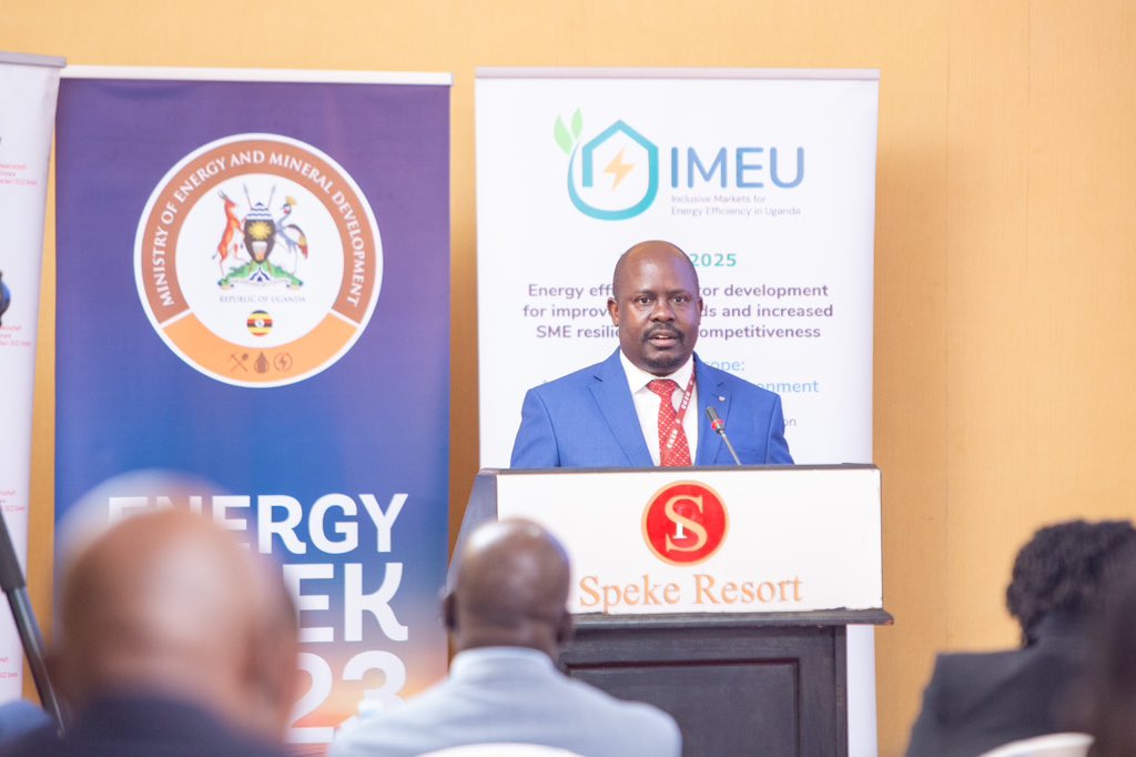 Welcome remarks from Eng. Simon T. Kalanzi Commissioner, Energy Efficiency and Conservation.

Our theme today, “Energy Efficiency, Endless Benefits,” sets the stage for insightful discussions on sustainable energy practices.

#EEEMC2023 | #EnergyEfficiency