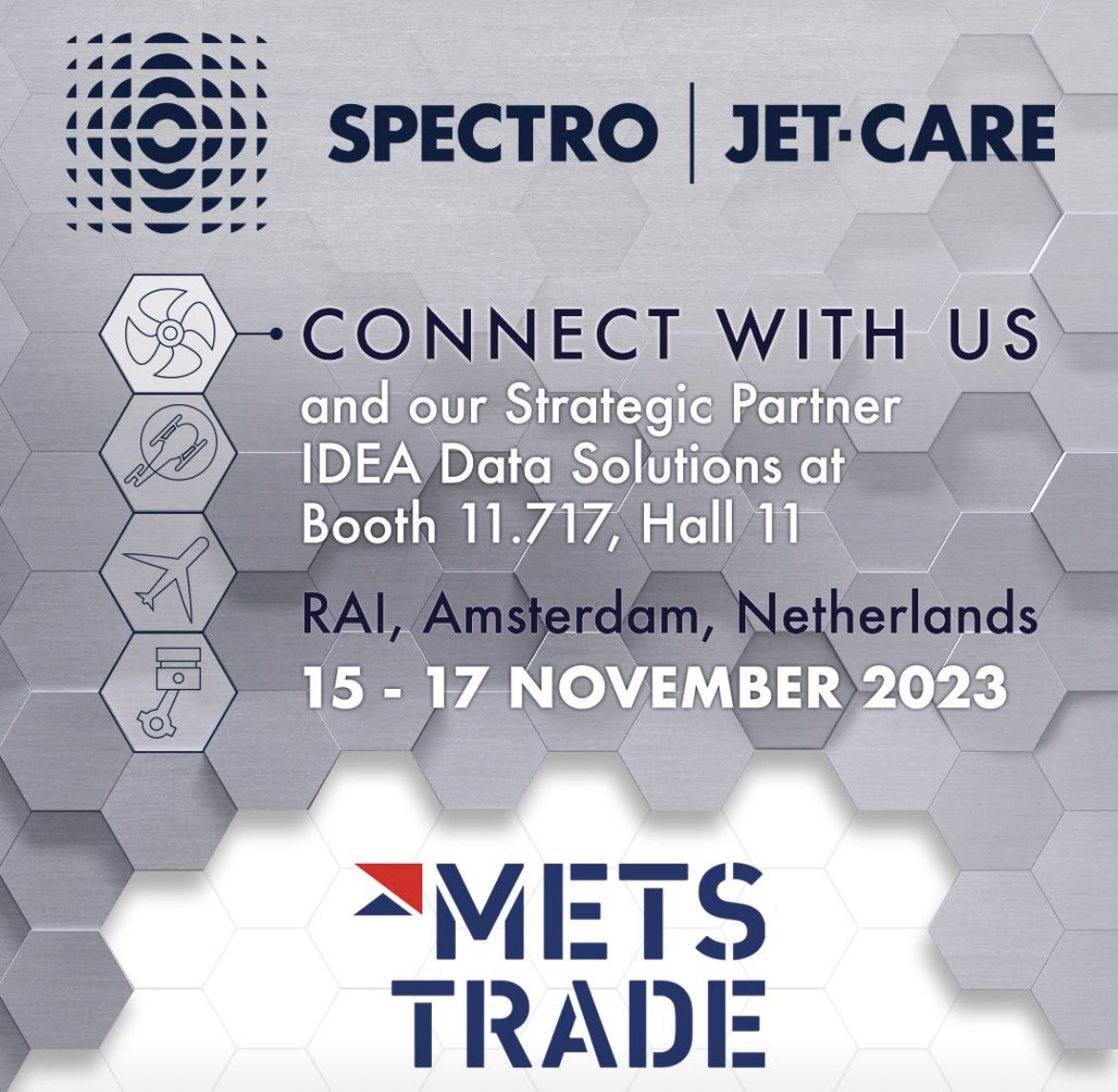 Spectro_JetCare's tweet image. We’re on our way to Amsterdam for @metstrade and look forward to joining our strategic partner @Ideadatasoluti1 on their booth! We hope to see you there! #labanalysis #oilanalysis #superyachtservices #superyachtchiefengineer