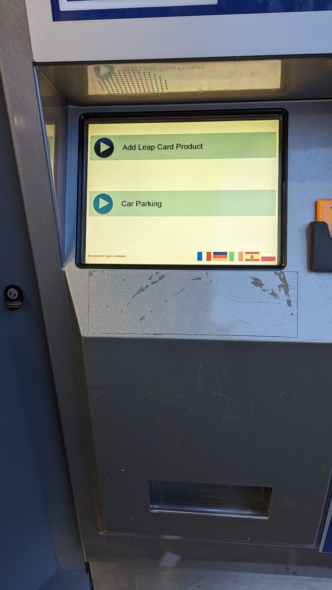 ConBGallagher's tweet photo. @IrishRail ticket machine at Monasterevin not actually selling tickets this morning https://t.co/NH5g3DeM79