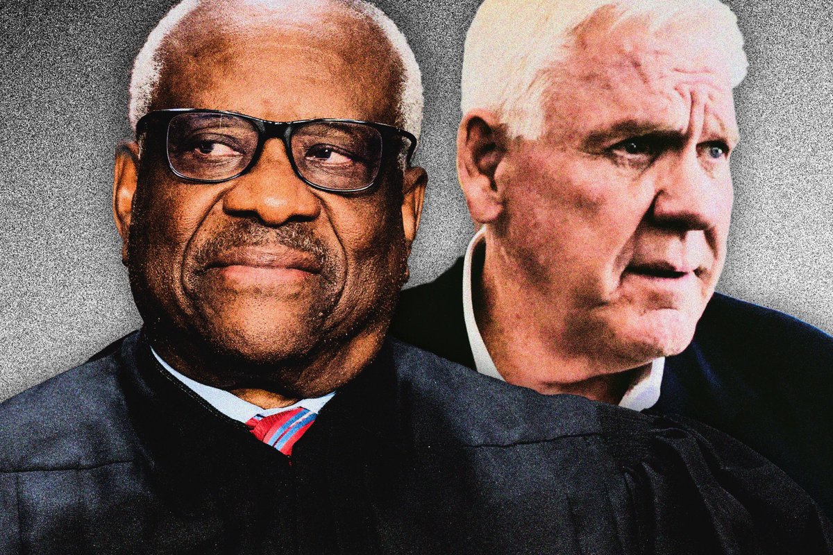 It's a ridiculous idea that a guy whose Supreme Court job is to interpret laws all day long didn't know his own ethical guidelines for accepting gifts that could be seen as bribes from billionaires. I'm not buying SCOTUS' attempt to excuse his guilt. IMPEACH Clarence Thomas.