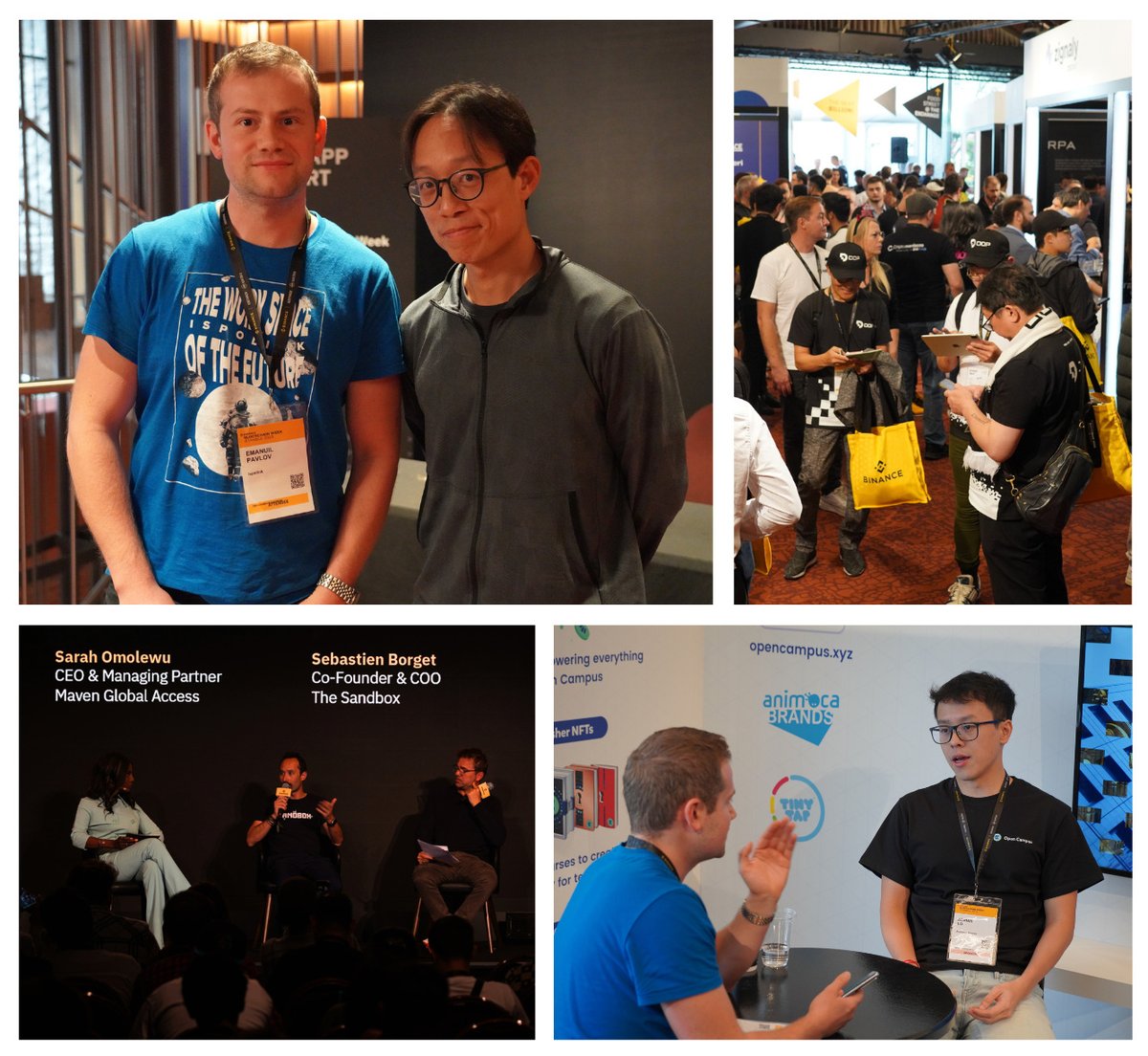 ispolink's tweet photo. Ispolink at #BinanceBlockchainWeek 2023

🤝Inspiring panel discussions regarding Gaming, NFTs and the Metaverse! Our founder was honored to connect with  @ysiu  Co-Founder of Animoca Brands, @opencampus_xyz  and #Sandbox teams! 

 🎮 Ispolink's vision is to reshape the future of Work and #Education  on Web3 with our #Ispoverse Gaming Experience built on @TheSandboxGame