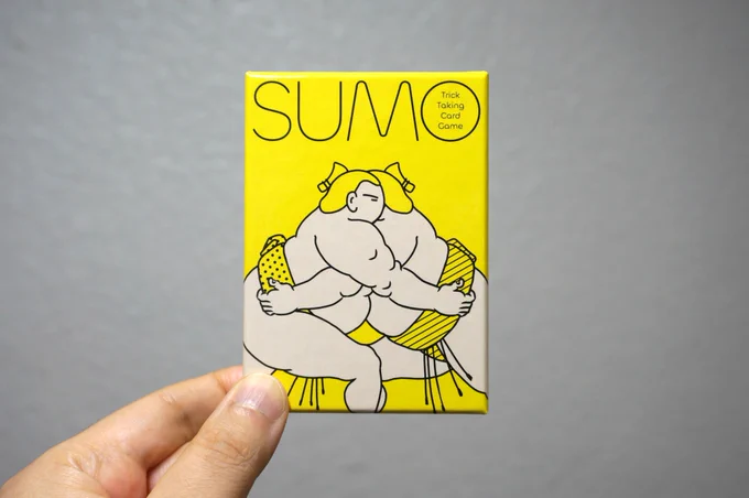 konnno.  さん作の『SUMO』の製品版が出来上がってきたので見せてもらいました。いい感じ! 付属の星取シートにオリジナル力士を描いて目指せ横綱! 12月のゲムマより発売です  ゲムマ2023秋 #ゲームマーケット2023秋 