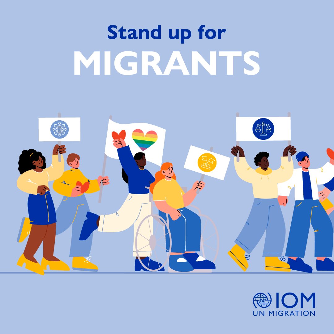 IOMJapan's tweet image. 📢移民のために立ち上がろう📢

安全に暮らすため
よりよい機会を求めて
居場所を求めて

人が移動する理由はさまざま。

私たちは移民に寄り添います。
あなたは？

#PeopleMove #MigrantsRights