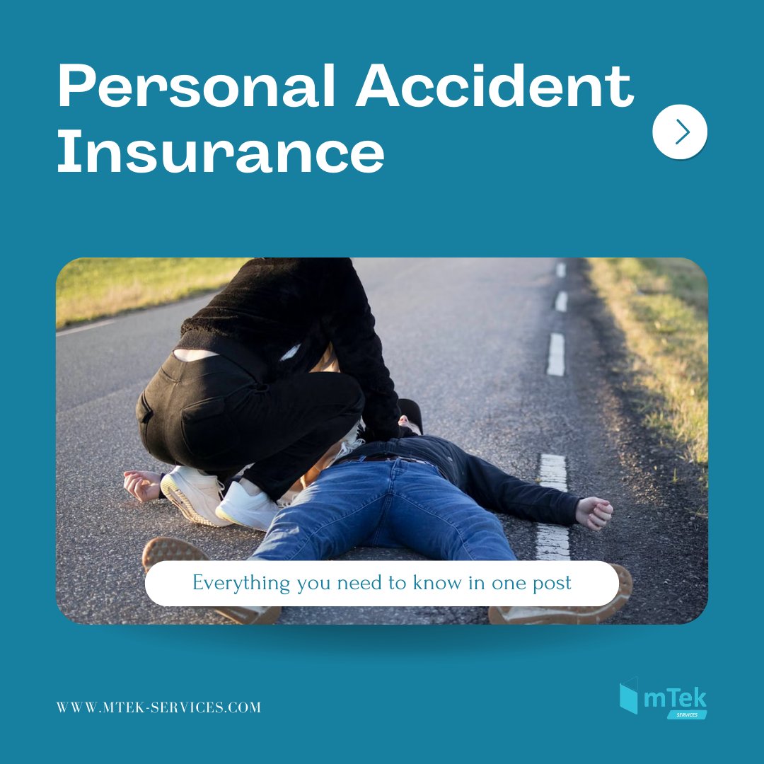 mTek_Services's tweet photo. Accidents don't wait, neither should you! #besmartwithus and get a personal accident cover for unpredictable life twists!

#personalaccidentinsurance #personalaccidentcover #mtekservices #insuranceoffers https://t.co/Iewp7AG7wz