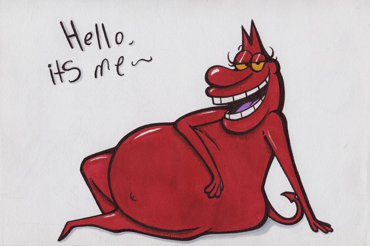 red guy #myart #cartoonnetwork #cowandchicken #iamweasel