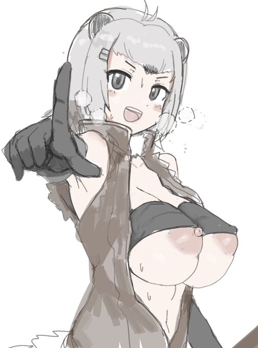 ポロリするも気付かずポーズ決めるアメビrkgk 