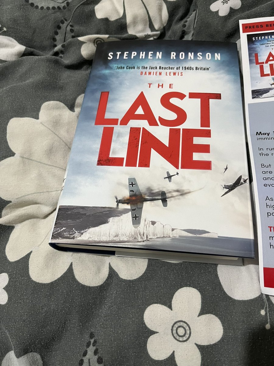 I’ve got an extra hardback copy of @Stephen_Ronson breathtaking action thriller #TheLastLine delivered today who wants a gifted copy comment follow. I will pick a winner this week on Friday.