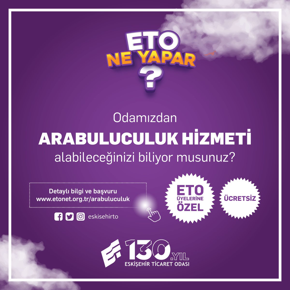 ETO üyesiyseniz hukuki anlaşmazlıklarınıza da çözüm bulabilirsiniz!

#ETONeYapar #EskişehirTicaretOdası #arabuluculuk