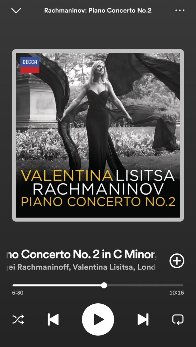 maartahernandez's tweet photo. No puedes decir que no te gusta la música clásica si no has escuchado este minuto
Rachmaninov, concierto No. 2 para piano, I mov, minuto 5:30 - 6:30 https://t.co/ZaaiEZjlkH
