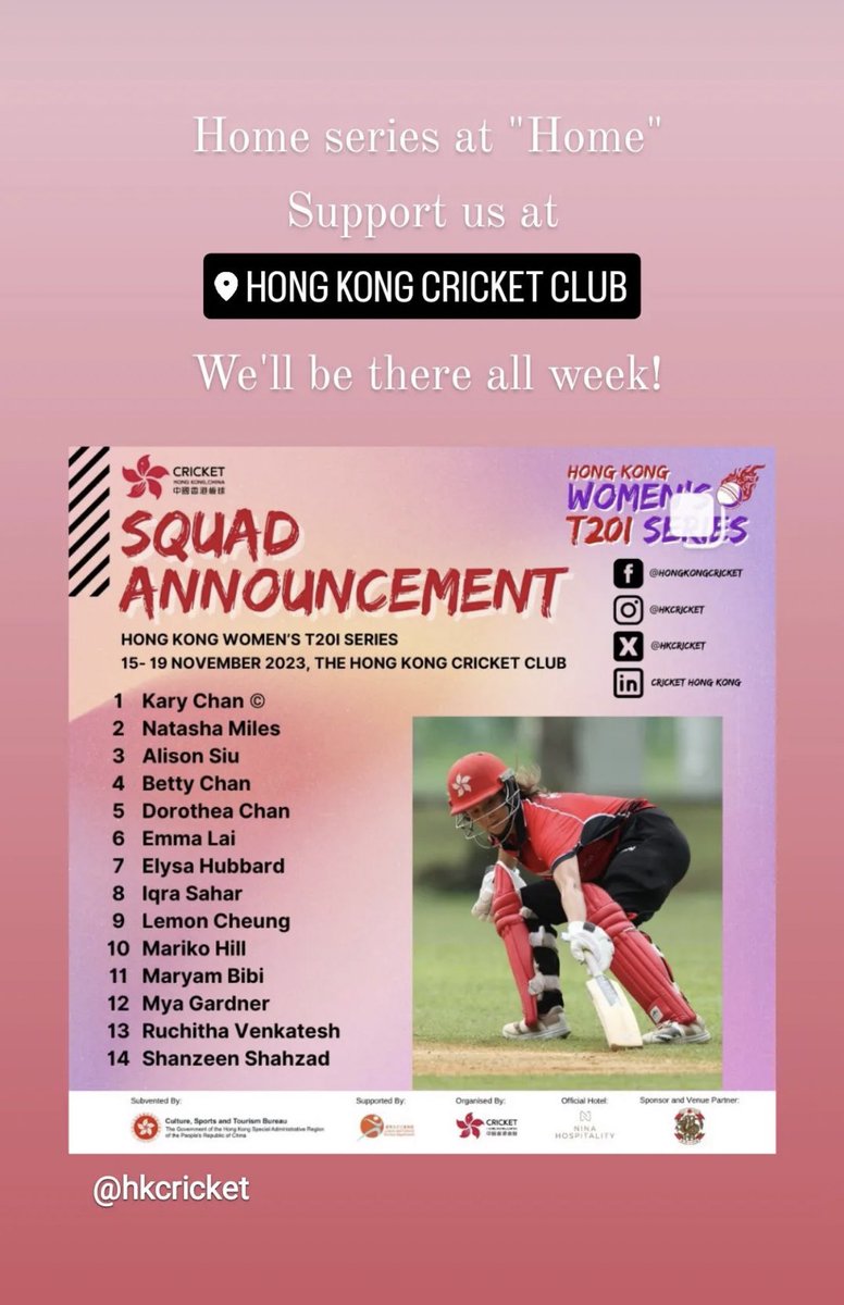 Massive congrats to Tash and Ruchi!  💛🏏💚 #wearegunns #womenscricket  #hkcricket #xukcamps #suzijamesmusic #oaknorthbank #lawrencegrant