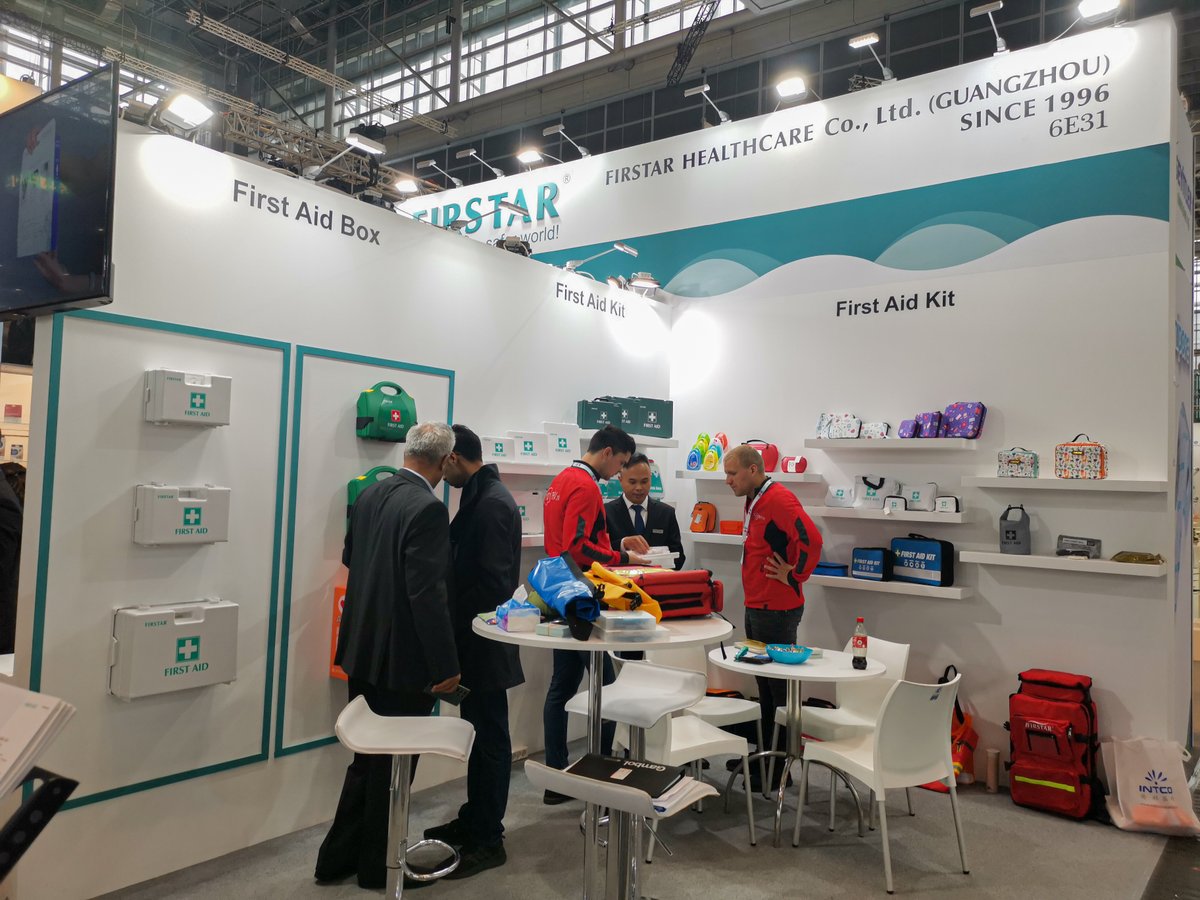 🥳 The first day at #MEDICA2023  : #Düsseldorf | Stand 6E31.

✨ Visit our stand to discover #Firstar's high-quality products and see what sets us apart.

#healthcareproduct #personalhealthcare #firstaidkit #suppliers  #Medical