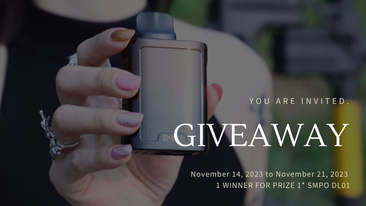 😍 👍 COME SMPO VAPE AND JOIN A BIG FAT PRIZE!! -- Step 1: follow @smpovapor Step 2: retweet the pinned post buff.ly/3QXRhz1 Step 3: tag 3 friends here Wish you Luck —— KEEP IT SIMPLE; MAKE IT SMPO —— #smpodisposable #smpo #smpovapor #smpofam #smpovape #makeitsmpo