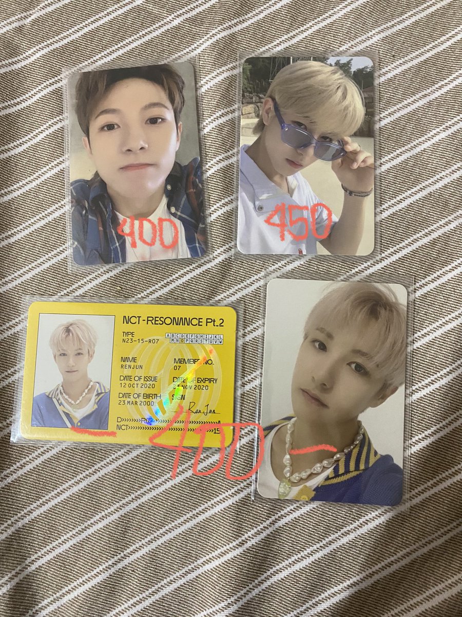 mcskarteu's tweet photo. ꒰  wts / lfb /  ph  ꒱ #mcsells

✧ renjun pcs
       𓂋 prices on the pic
       𓂋 onhand 
       𓂋 payo / 3 days reservation 
       𓂋 gcash / sco

# renjun epoxy we boom kihno resonance pt. 2 nct dream wts lfb ph https://t.co/3aMhAMMmOH