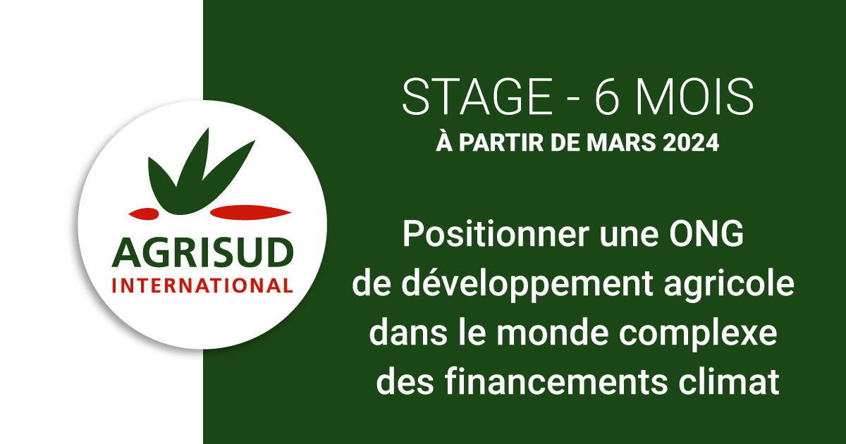 Agrisud_ONG's tweet photo. #Stage Agrisud recrute !👉https://t.co/AZGbLEfh0q  Candidatez jusqu'au 7/01/2024 - Démarrage mars 2024 
#Ingénieur #agronomie #agroéconomie ou #Master2 #économieDuClimat #SciencesDeLaTerre 
Supervision S.Deffontaines appuyé par @chdeperthuis #ONG #Développement #FinancementClimat https://t.co/Y2NgvbdcUD