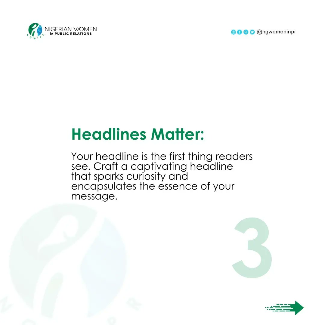 NGWomeninPR's tweet image. Whether you're announcing a product launch, sharing a company milestone, or managing a crisis, your words can make the crucial difference between success and obscurity. 

#NGWomeninPR #PRWisdom  #PRauthenticity #prprofessionals #publicrelationsfirm #womeninpr