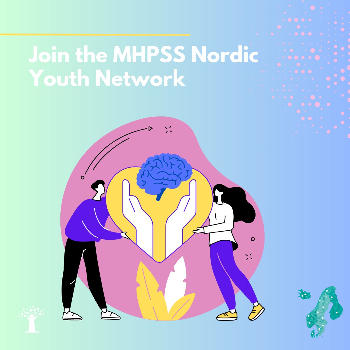 🚀 Join the Nordic #MHPSS #Youth Network. Invited are entities from Nordic countries, especially those with youth in humanitarian settings, refugee/migrant youth, academic institutions & affected communities. 🔗 Join Here - forms.office.com/e/aVmZib3E17 #YouthMHPSS #NordicNetwork