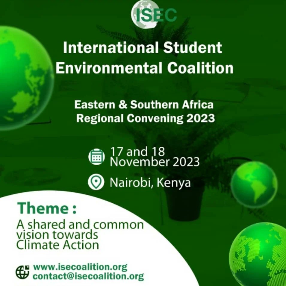 All roads are leading to Nairobi, Kenya🇰🇪 for our Eastern and Southern Africa Regional Convening 💃🏿🕺🏿

'A shared and common vision towards climate action'

#isec #convening #youths #climatejustice #EnviroEd #Empowerment #grassroo