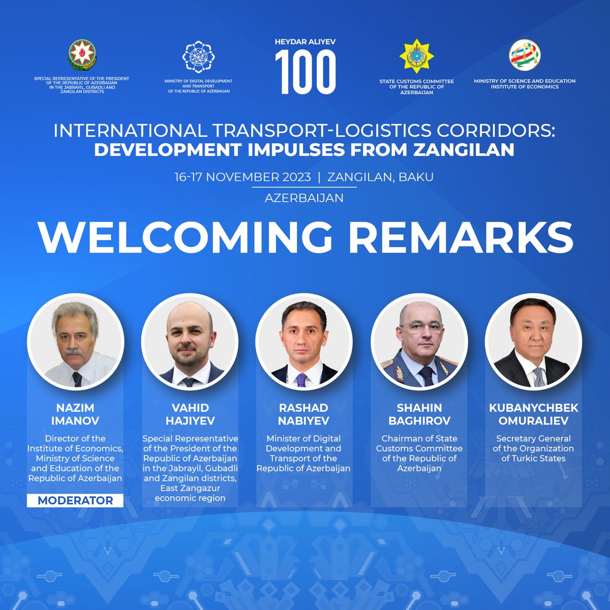 MDDTAzerbaijan's tweet photo. On 16 November 2023, the international scientific and practical conference on “International Transport and Logistics Corridors: development impulses from Zangilan” will start in the city of Zangilan.
#MDDTAzerbaijan #RİNNAzərbaycan #logistics #DevelopmentImpulsesFromZangilan https://t.co/22OFN8MVFi