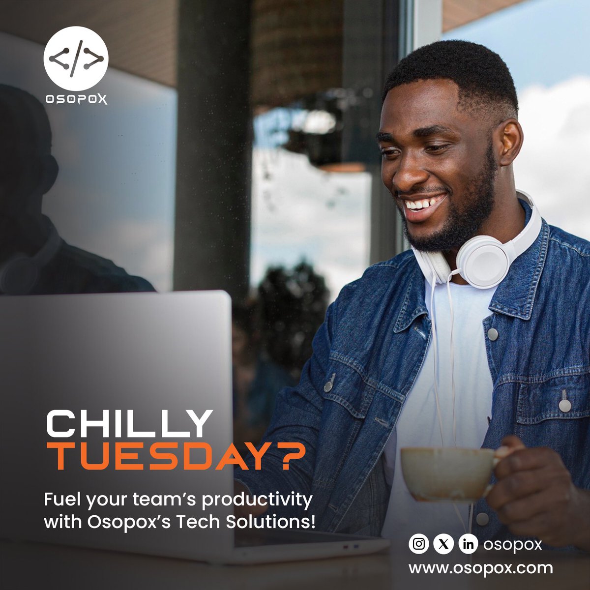 osopox's tweet photo. Chilly #Tuesday ?
We got you covered!

Fuel up your team’s productivity with @osopox ‘s #Tech #Solutions !

 📞 Us today via  +250 788 826 291 https://t.co/hbXOboYACo