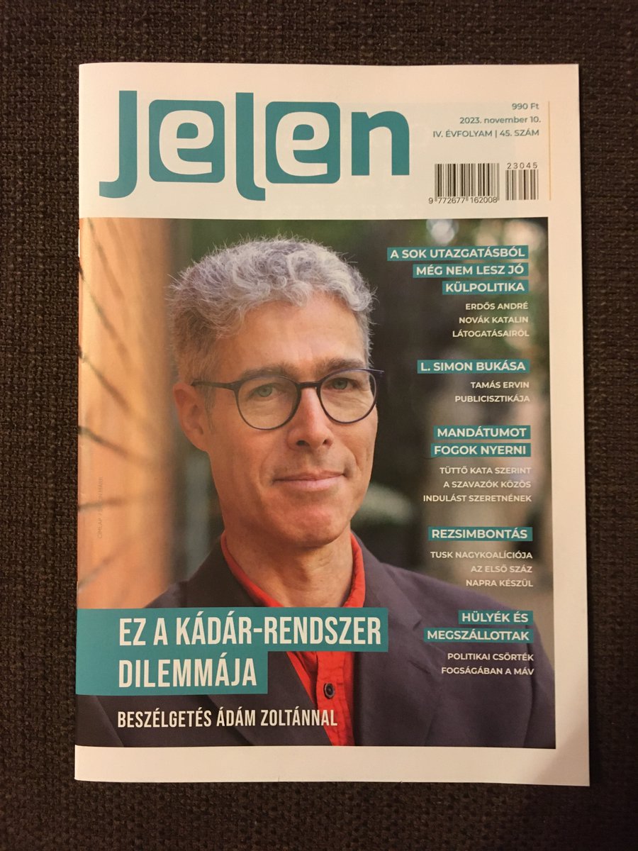 My interview in Jelen, by Ákos Tóth
jelen.media/kozelet/ez-a-k…
Photo credit: Márk Simon/Jelen
#corvinus