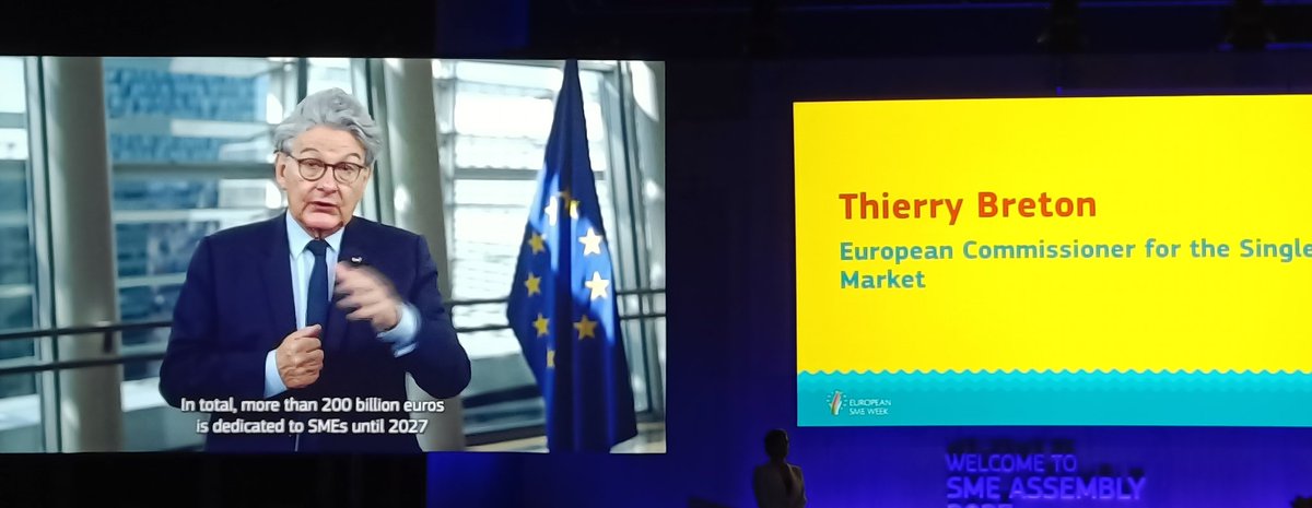 Europe's 25 million SMEs employ 100 million people. The massive SME relief package has been put forward to secure cash flow, access to finance and talent. #SMEWeek2023