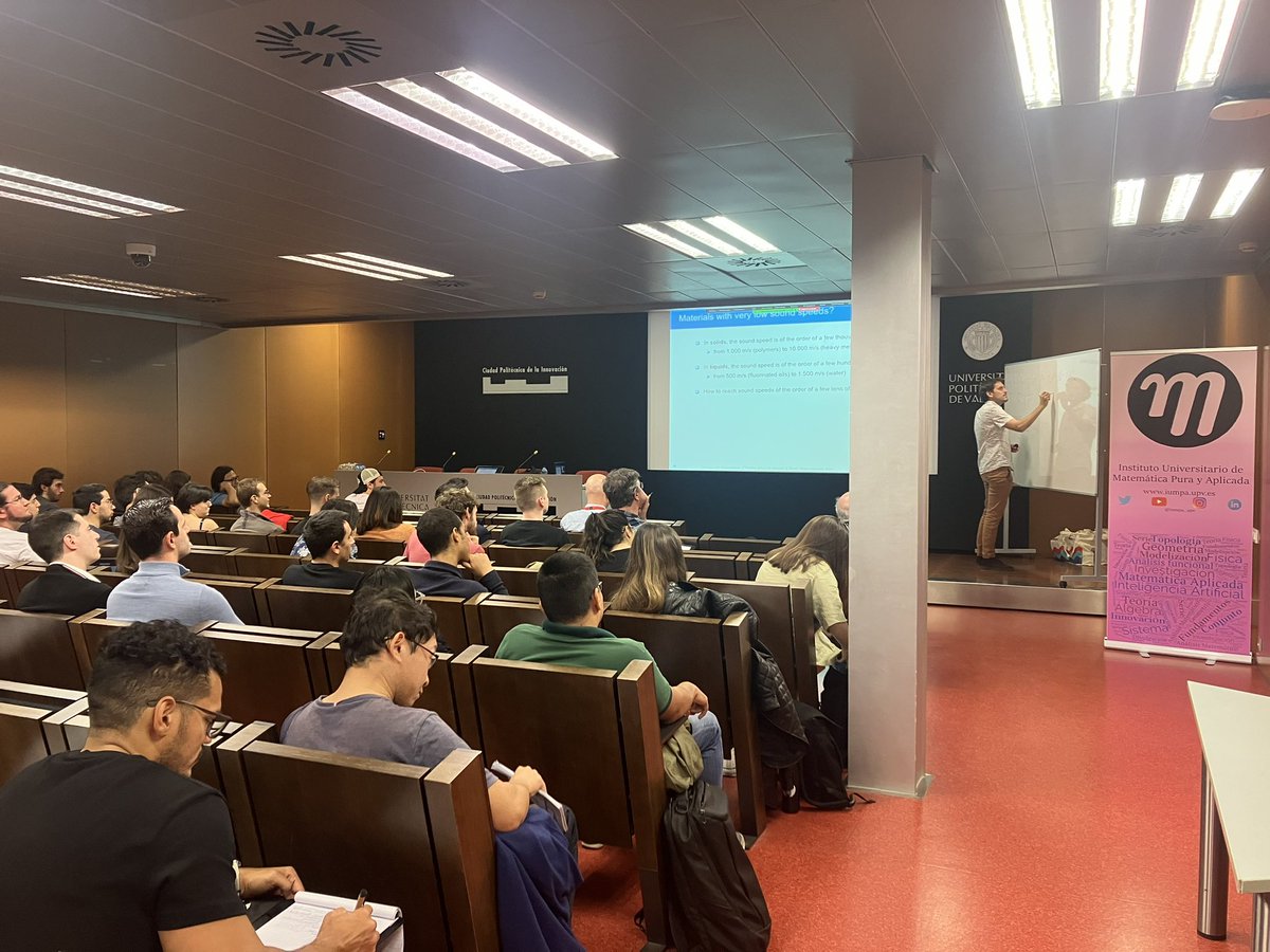 This morning at the Training School, Pr. Sánchez-Dehesa and Dr. Thomas Brunet are introducing acoustic metamaterials!

More information on tsmeta.blogs.upv.es