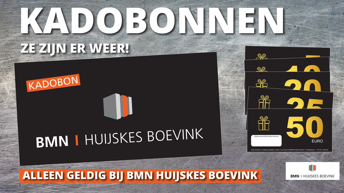huijskesboevink's tweet image. Wij hebben nieuwe kadobonnen!!  Deze kadobonnen zijn te verkrijgen met een waarde van €5, €10, €20, €25 en €50!  Weet je niet wat je iemand kado wil geven, dan is deze bon altijd een goed idee!  De bonnen zijn alleen te verkrijgen en in te leveren bij BMN Huijskes Boevink.