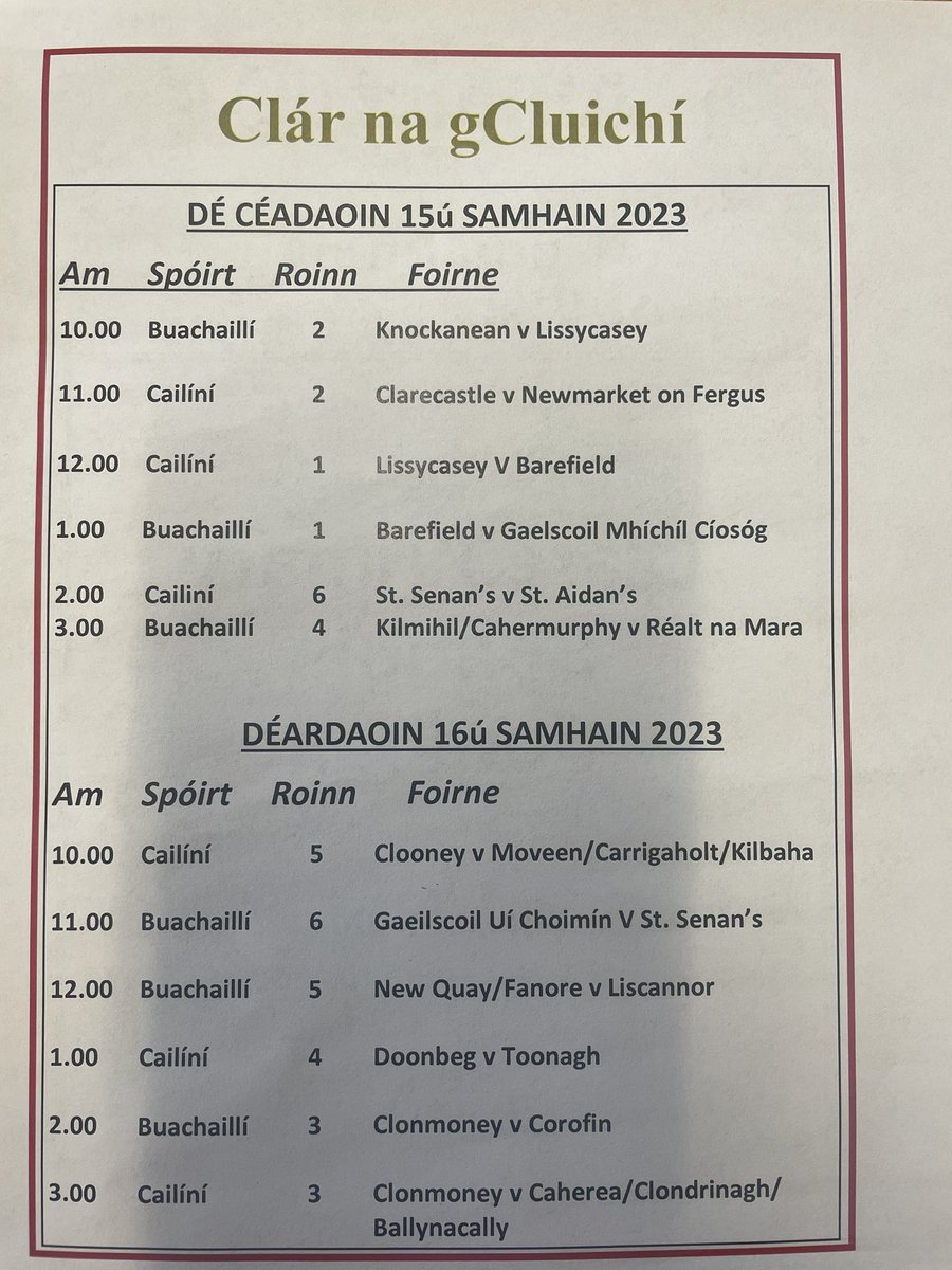 cnambanchlair's tweet photo. Looking forward to to welcoming our finalists, coaches, teachers,supporters and parents for our football finals. 
@AllianzIreland @cnambnaisiunta https://t.co/B2FatsHfql