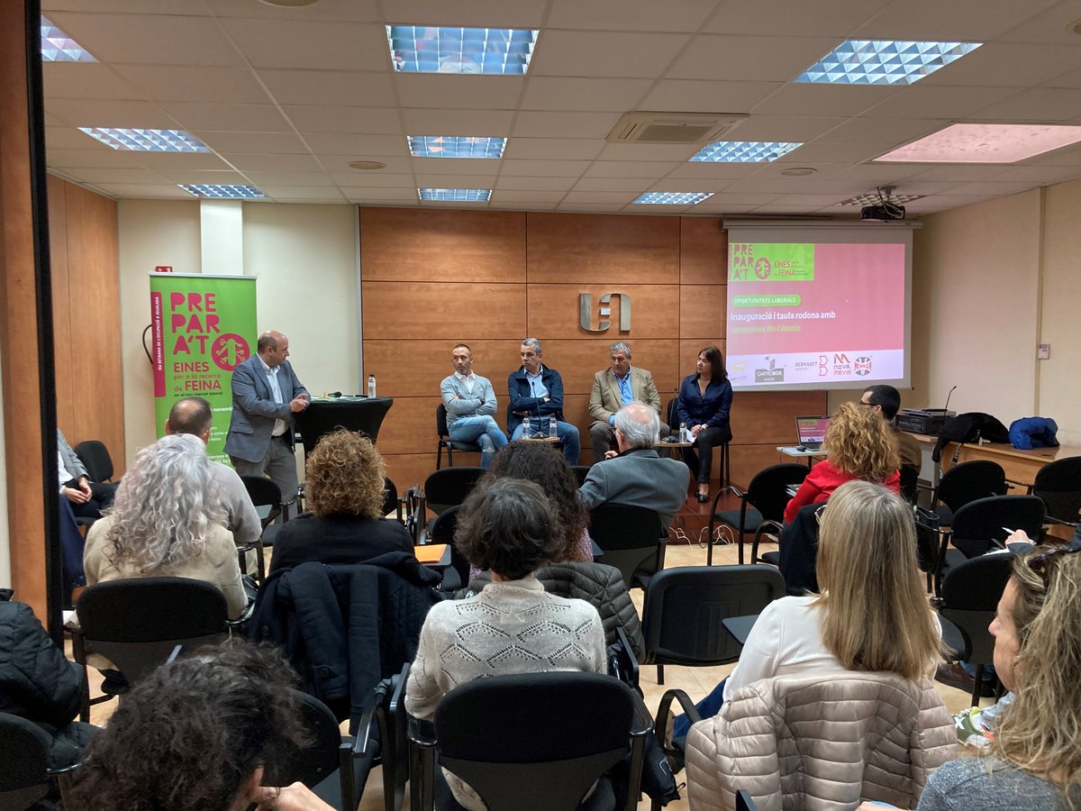 IGDpreparat's tweet photo. Arrenca la 12a Setmana de l’Ocupació d’Igualada, el Prepara’t, un programa impulsat per l’Ajuntament d'Igualada / Ig-nova Igualada i la Unió Empresarial de l'Anoia amb l’objectiu de dotar d’eines i recursos a les persones que cerquen feina o volen fer un canvi o gir professional https://t.co/g7Wyw6p9Yy