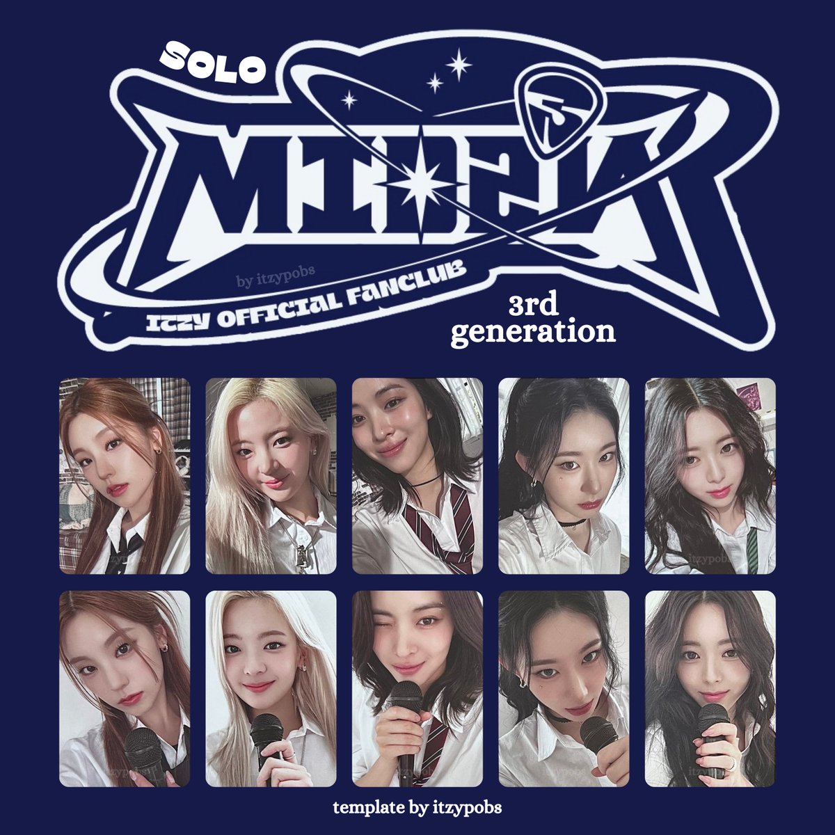 🎸 ITZY MIDZY 3rd GENERATION FANCLUB poca pc 있지 팬클럽 믿지 3기
