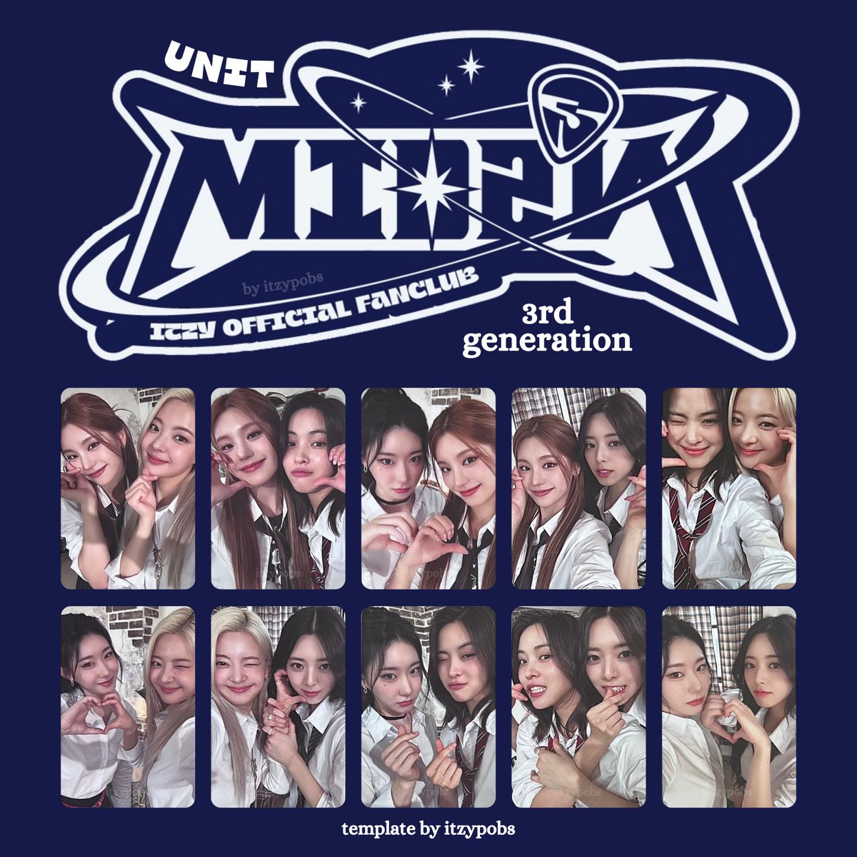 🎸 ITZY MIDZY 3rd GENERATION FANCLUB poca pc 있지 팬클럽 믿지 3기