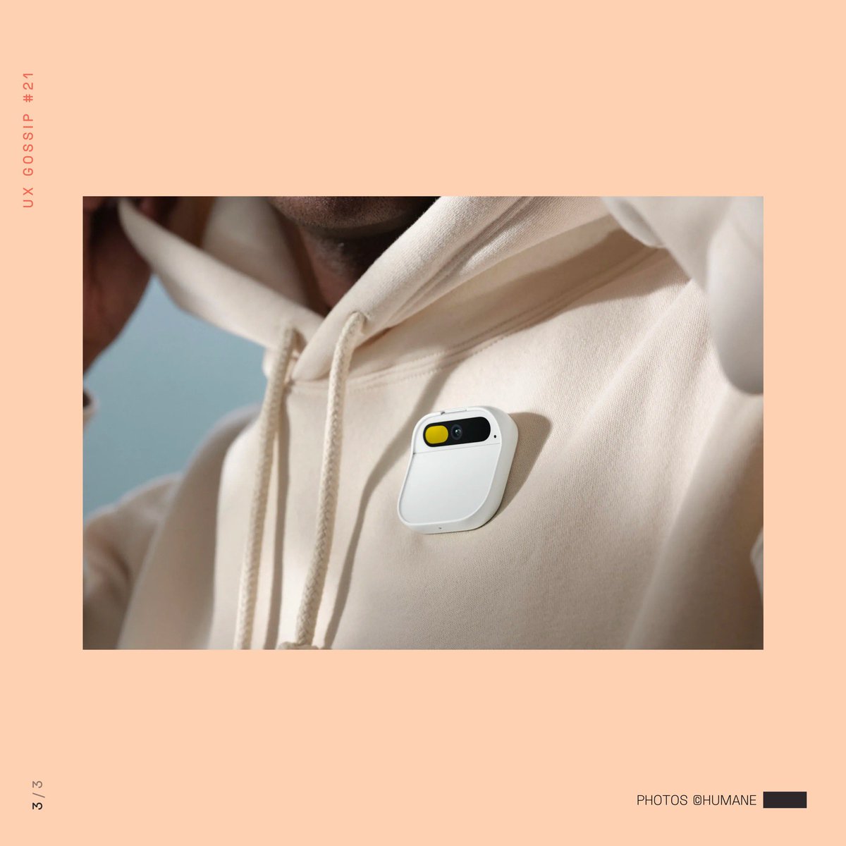 Time will reveal if the Humane Al Pin's operating system justifies its cost. The overarching question is whether this product will shape the future of technology, influencing user behavior, or if it will merely remain an accessory gadget #uxdesign #UserExperience #productdesign