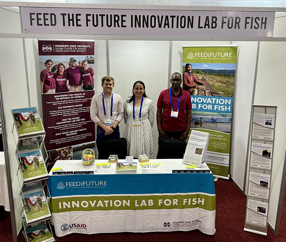 FishVetReichley's tweet photo. Excited to be back in Zambia for #afraq2023. Attend one of my talks or stop by booth 9 to learn more about @fishinnovation, managed by the @msstate Global Center for Aquatic Health and Food Security. #fishvet @msstate_vetmed @MSU_DAFVM @msstateglobal @FeedtheFuture https://t.co/mjlz2Mtzab
