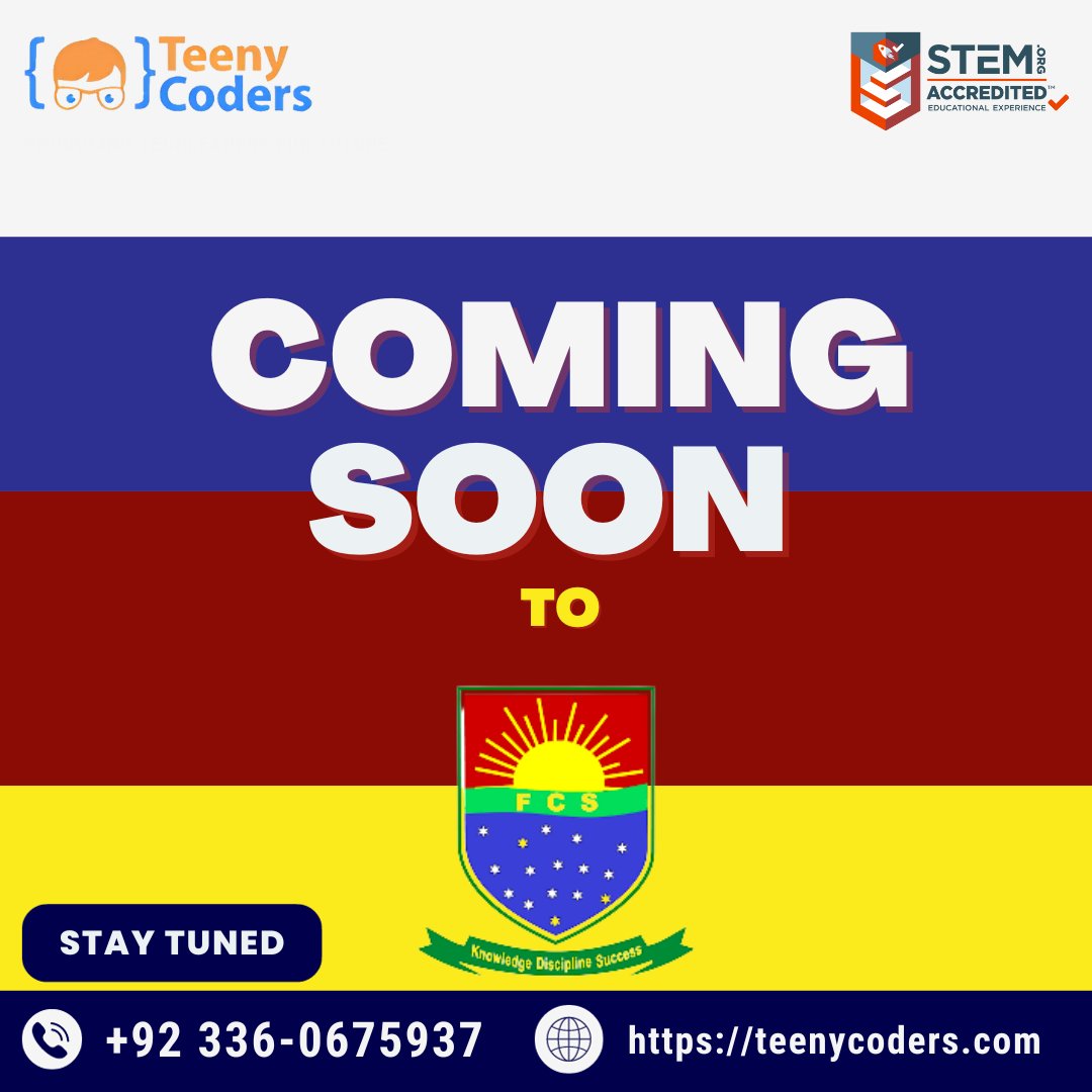 CodersTeeny's tweet photo. 🚀 Exciting News! 🖥️ We're gearing up to ignite young minds at Faisalabad Cadet School with the magic of programming! 🌟 Join us as we introduce the world of programming to the future tech leaders of Faisalabad Cadet School! 🚁👩💻
@stemdotorg #CodeNewbie #collaboration #coderhub https://t.co/ZmSGpVqNS5