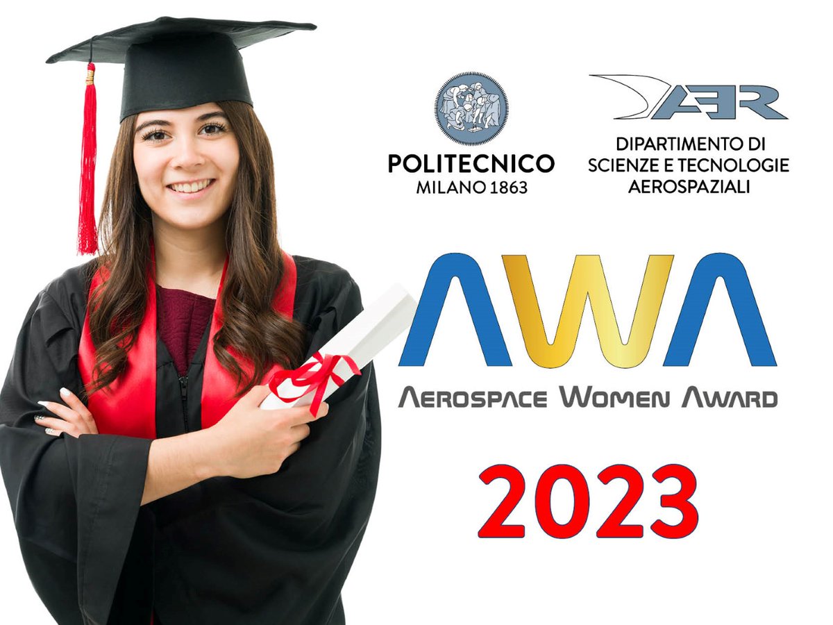 daer_polimi's tweet photo. Our commitment to promoting the engagement and empowerment of women in #STEM disciplines and #Aerospace engineering continues
🎓Don't miss the chance to apply for the 𝐀𝐞𝐫𝐨𝐬𝐩𝐚𝐜𝐞 𝐖𝐨𝐦𝐞𝐧 𝐀𝐰𝐚𝐫𝐝 #AWA2023 by Dec 15, 2023
👉More at https://t.co/tYtBmB0FMB
@polimi #DAER https://t.co/jLS66D5IaE