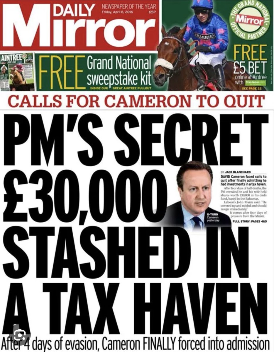 Collating info about David Cameron is taking some time.....there's so much of it, eg...

🔹Greensill Scandal... now being investigated by Serious Fraud Office 

🔹 Lobbied on attempt to build $1 bn UK-China Fund, FAILED

🔹Made Tory donor friend Bamford a Lord, now being