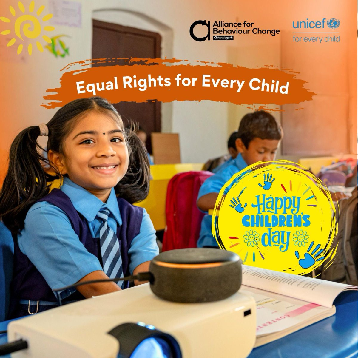 Nurturing the dreams of every child through quality education, optimal health, and security sets the stage for limitless possibilities. 
Let's celebrate their resilience and potential! 
Happy Children's Day! 🌈 #ChildrensDay 
<a href="/UNICEFIndia/">UNICEF India</a> 
<a href="/ChhattisgarhCMO/">CMO Chhattisgarh</a> 
<a href="/SchoolEduCgGov/">School Education CG</a>