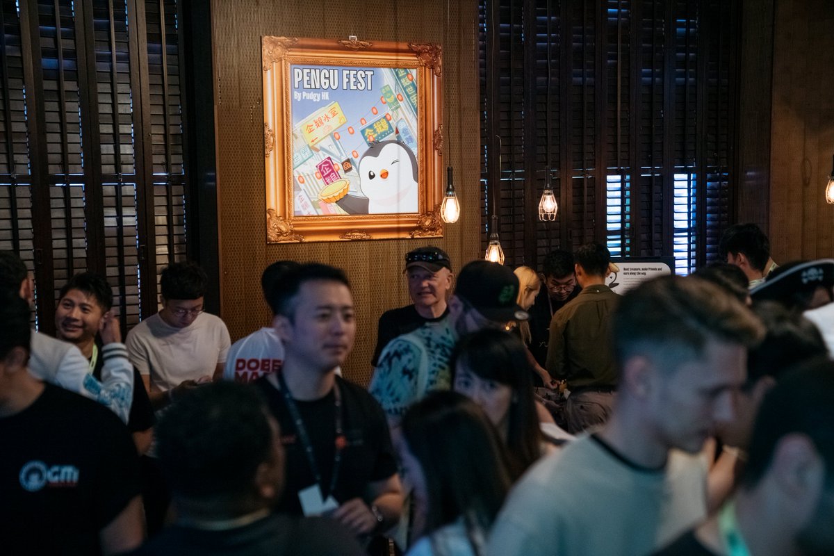DegenDen_eth's tweet photo. #PenguFest was simply an event full of joy.
Just got back from Thailand, finally get time to sit down, will write a thread to share my thoughts about #PenguFest and #ApeFest soon. https://t.co/mgYz4XwP3C