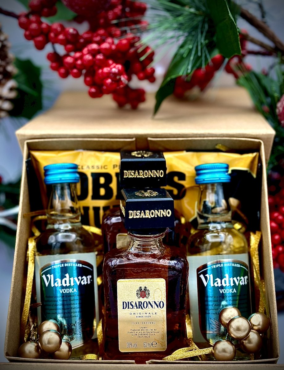 We don’t post on here very often but here are some of our latest Xmas cocktail kits #cocktails #christmas #gifts
