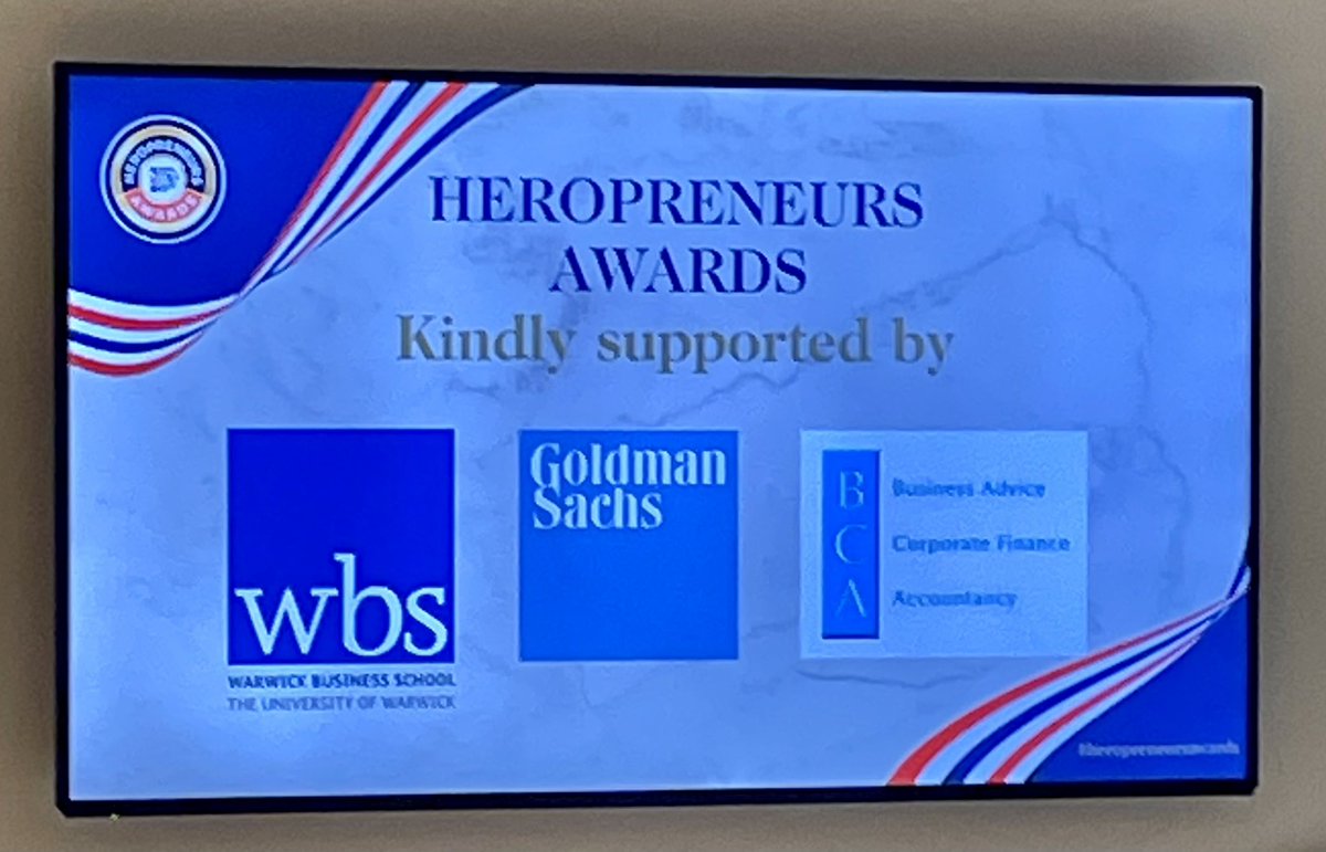 Last night, we again sponsored the fabulous @Heropreneurs Awards at the Shard in London. Great event, great people and great company. Well done to all the winners.