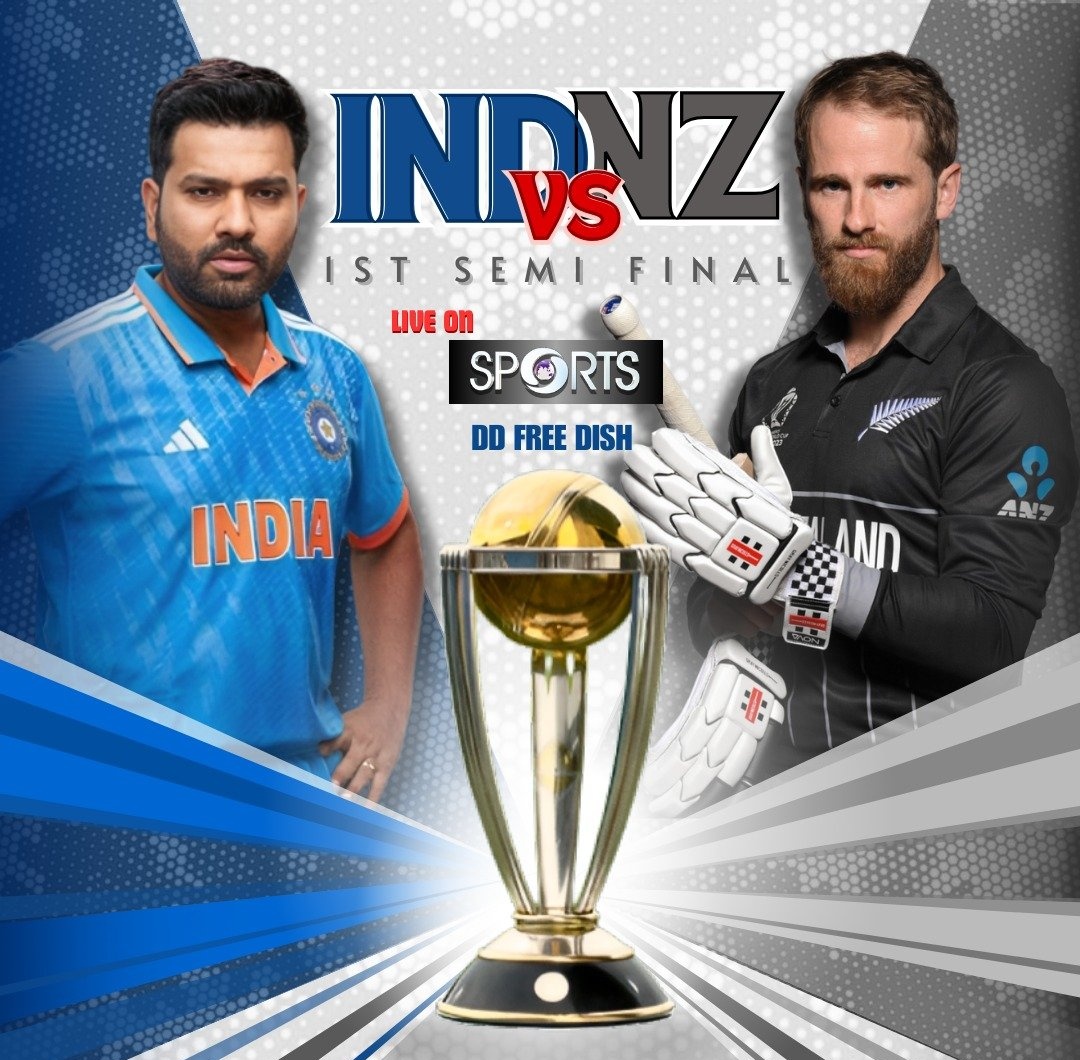 Semi Final Live India Vs New Zealand, Live Match World Cup 2023