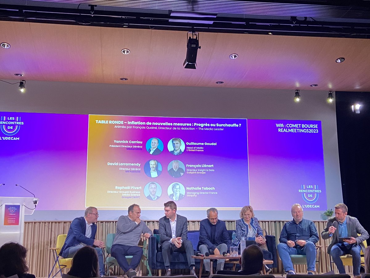 Emarketing_fr's tweet photo. Les @RencontresU #udecam .
David Larramendy « nous avons de la chance en France d’avoir un mesureur, @Mediametrie qui ne fait pas débat . » https://t.co/b6gMj0mlet