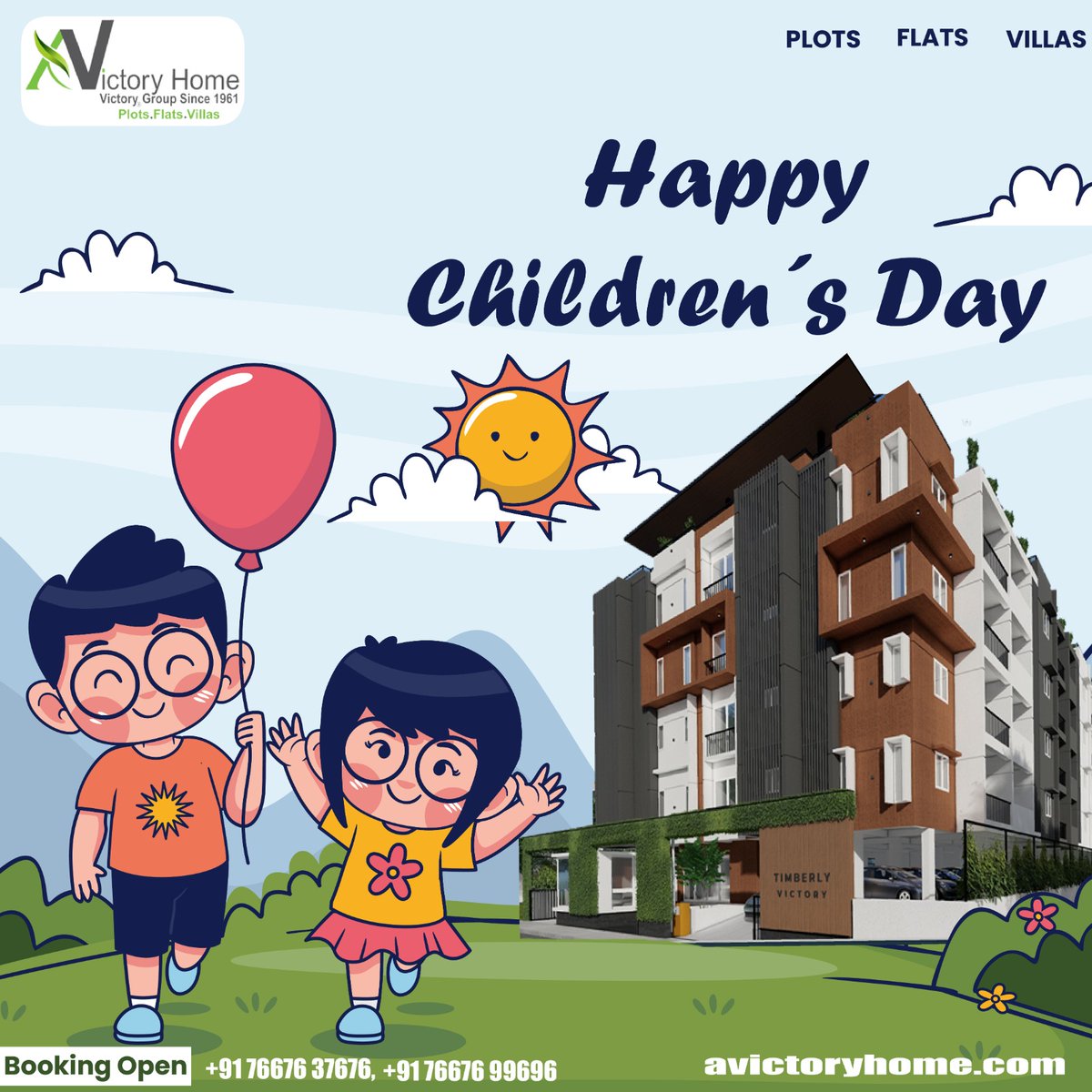 Avictorygroup's tweet photo. Celebrating the promise and potential of every child. Happy Children’s Day!” 

Call us to know about +91 7667637676

Visit us https://t.co/AiOQ8g3Lsi

#avictoryhome #premiumhomes #modernliving #environmentalfriendly https://t.co/ocyKO7yImf